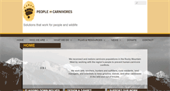 Desktop Screenshot of peopleandcarnivores.org